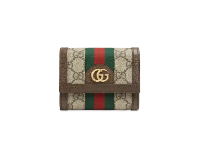 GUCCI Ophidia GG Petite Wallet "Beige/Ebony"