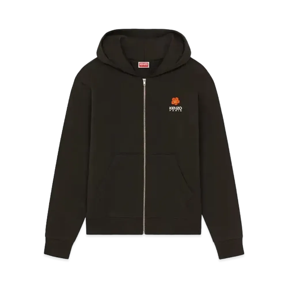 KENZO 'BOKE FLOWER' Embroidery Classic Hoodie "Black"