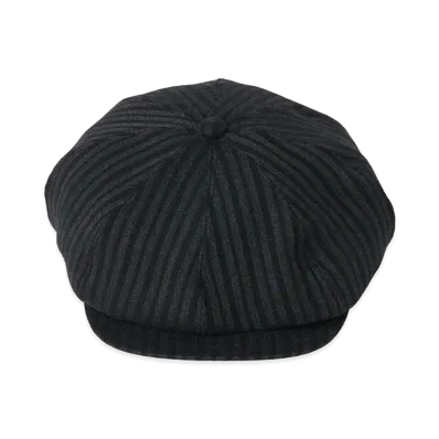 T.T Taiga Takahashi Lot.006 Newsboy Cap "Charcoal Stripe"