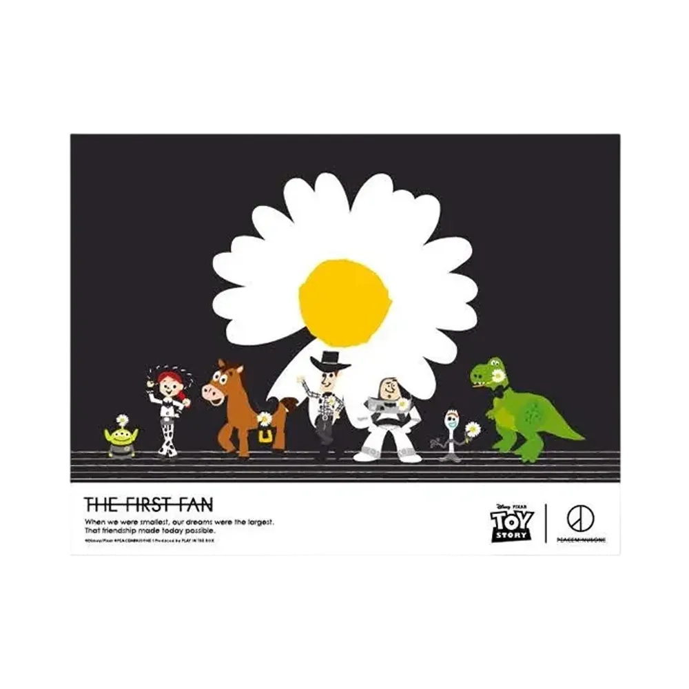 PEACEMINUSONE x Toy Story THE FIRST FAN Poster A3 10 "Black" / G-DRAGON