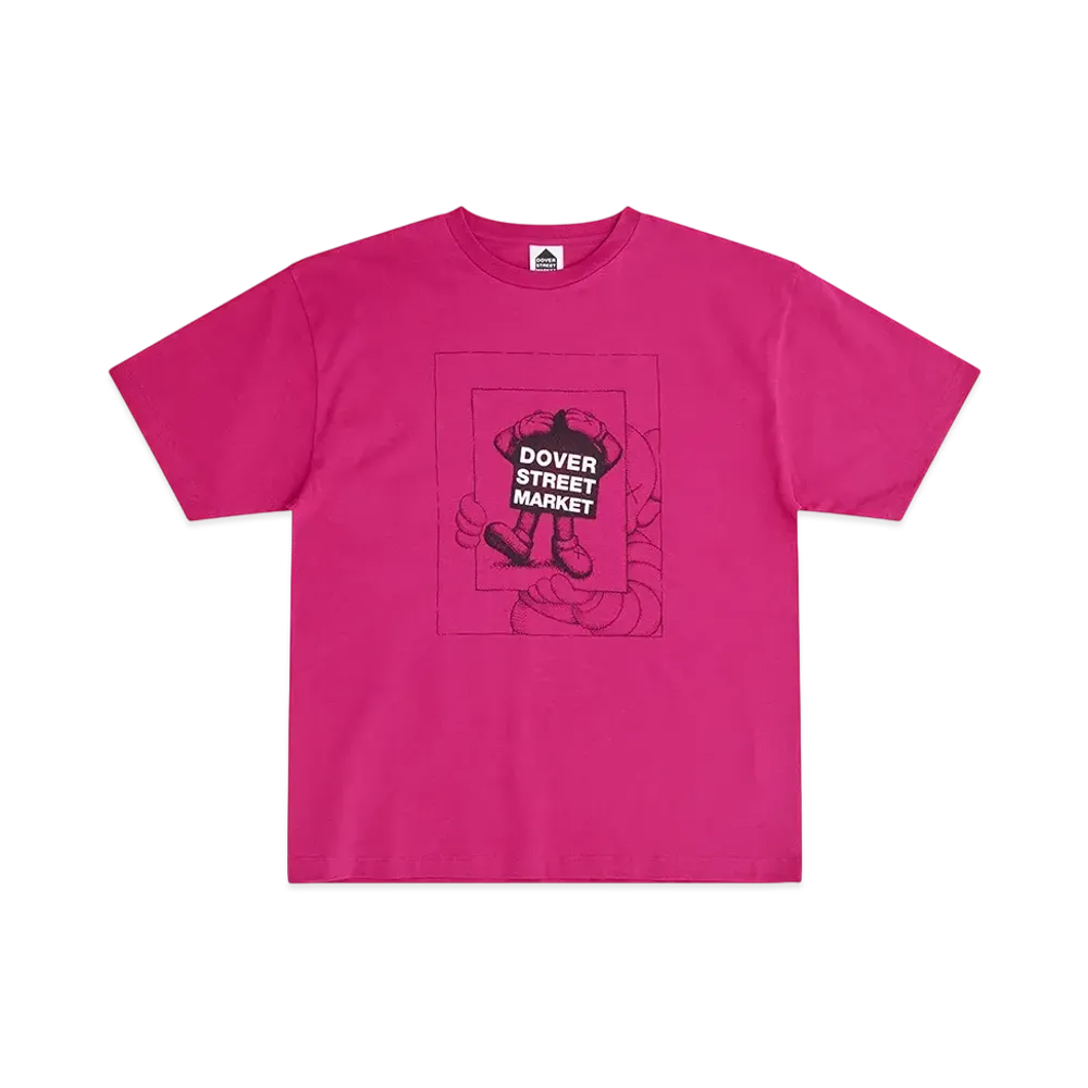 Dover Street Market (DSM) x KAWS Chum Tee "Dark Pink"