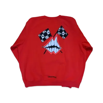 Chrome Hearts Matty Boy Chomper Crewneck Sweatshirt "Red"