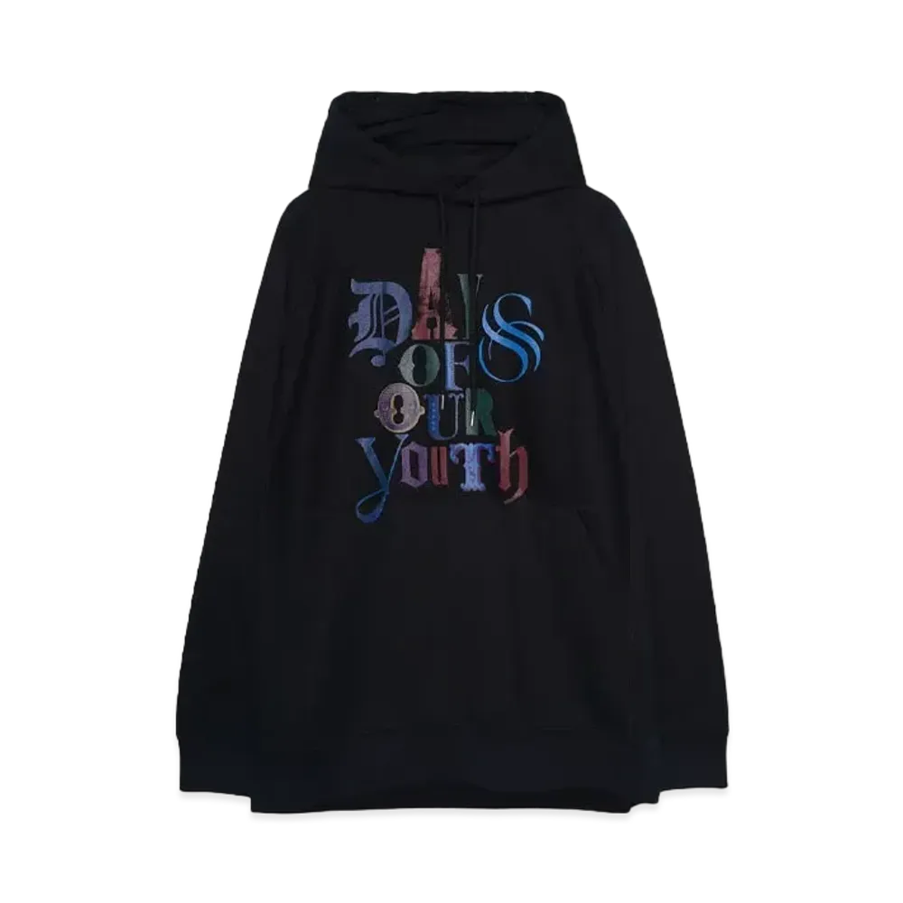TAKAHIROMIYASHITATheSoloist. oversized hoodie.(days of our youth color) "BLACK"