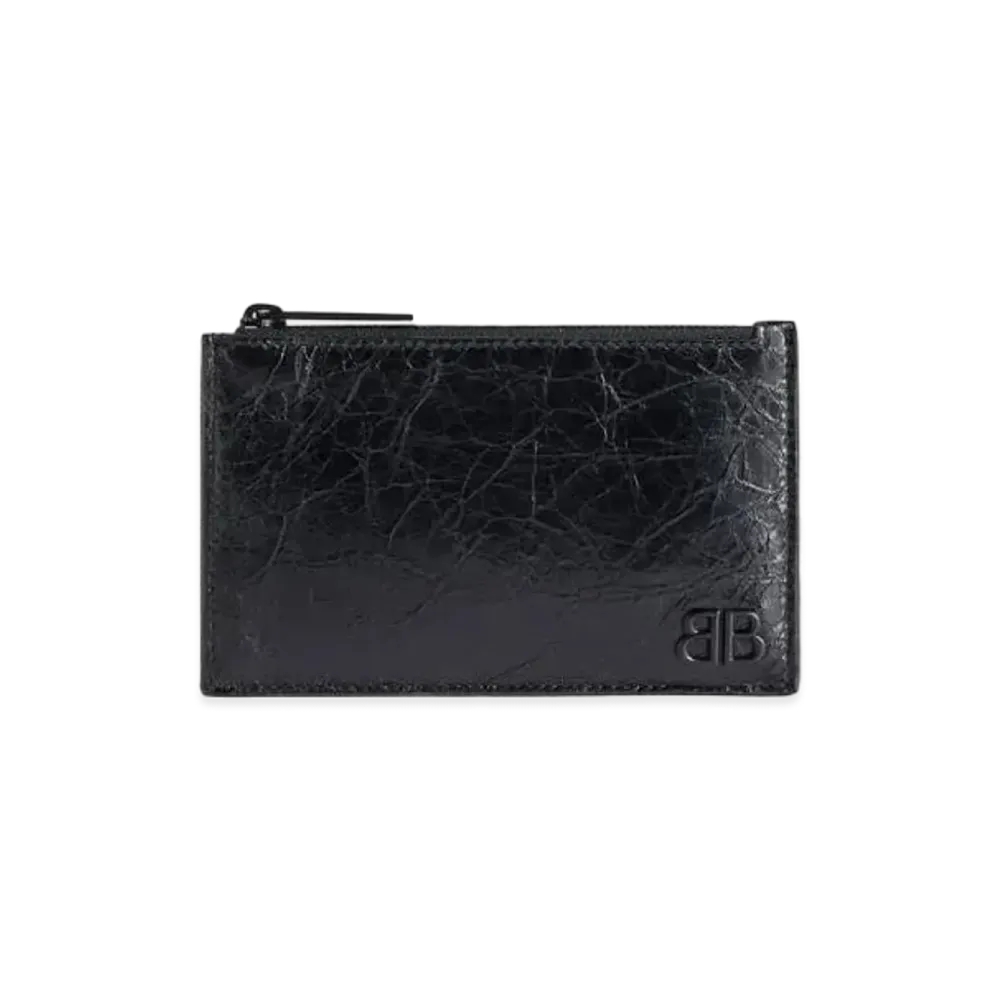 BALENCIAGA Monaco Long Coin and Card Holder "Black"