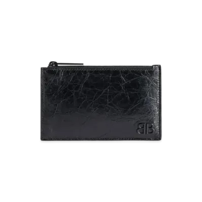 BALENCIAGA Monaco Long Coin and Card Holder "Black"