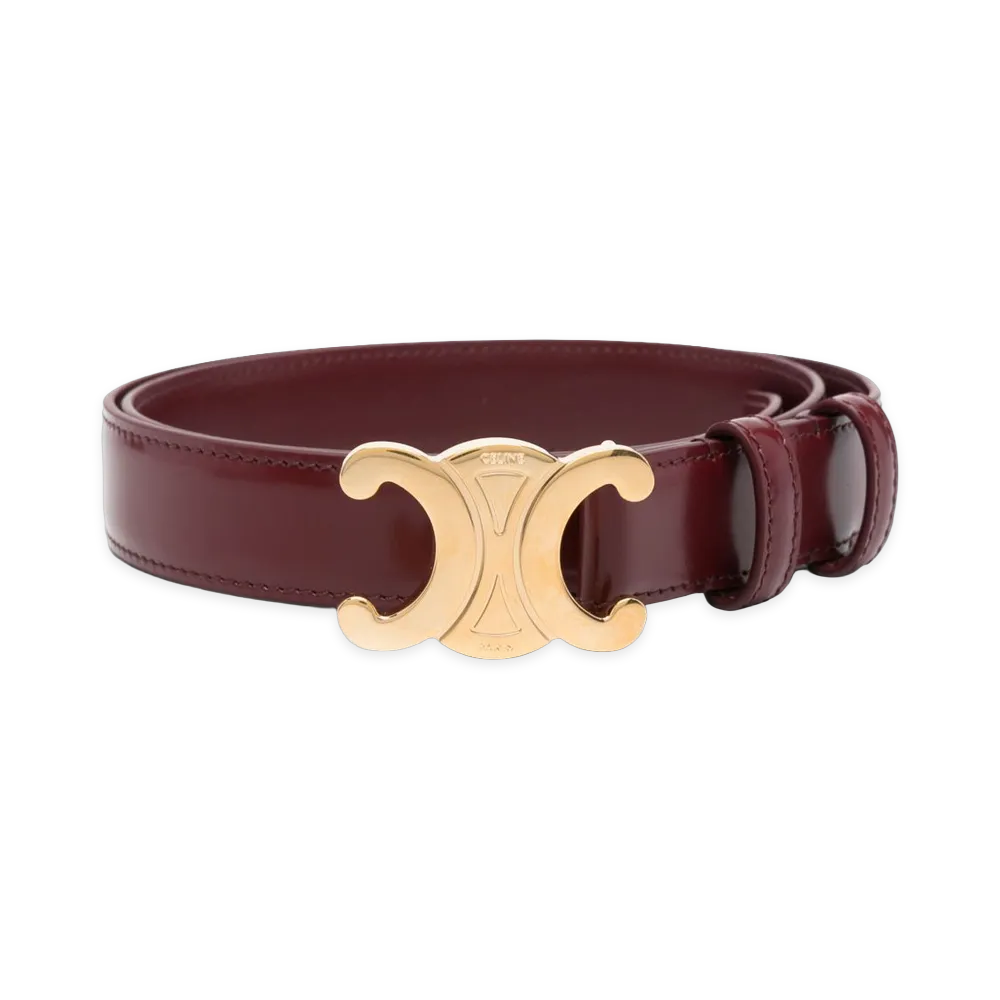 CELINE Capsule Belts "Bordeaux"