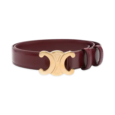 CELINE Capsule Belts "Bordeaux"