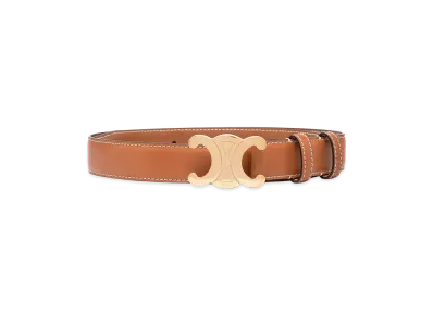 CELINE Women's Capsule Belts "Leather Brown"