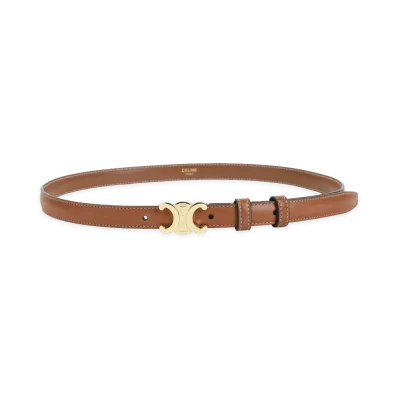 CELINE Women's Belts Leather "Brown"