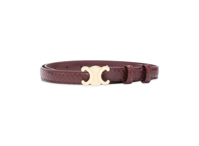 CELINE Women's Capsule Belts "Bordeaux"