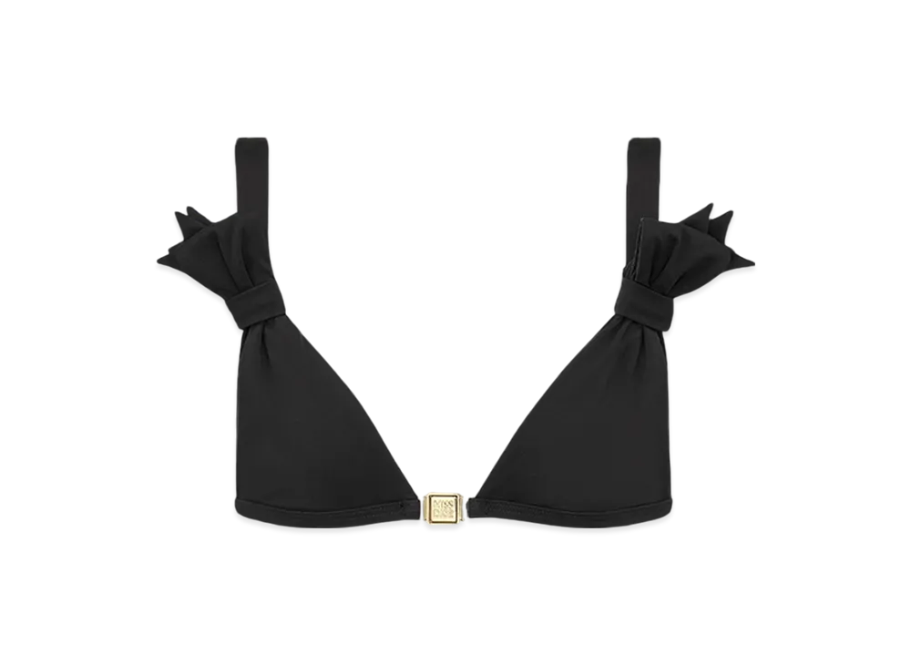 Dior Women's Technical Fabric Bikini Top "Black"