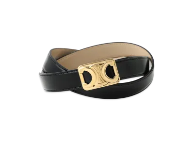 CELINE Reversible Medium 25mm "Black/Nude"