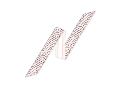 Dior Miss Dior Allover Mitzah Scarf Silk Twill "Pail Pink/White"