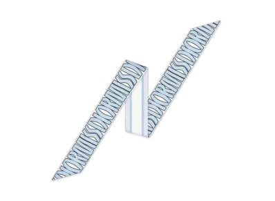 Dior Miss Dior Allover Mitzah Scarf and Silk Twill "Pail Blue/White"