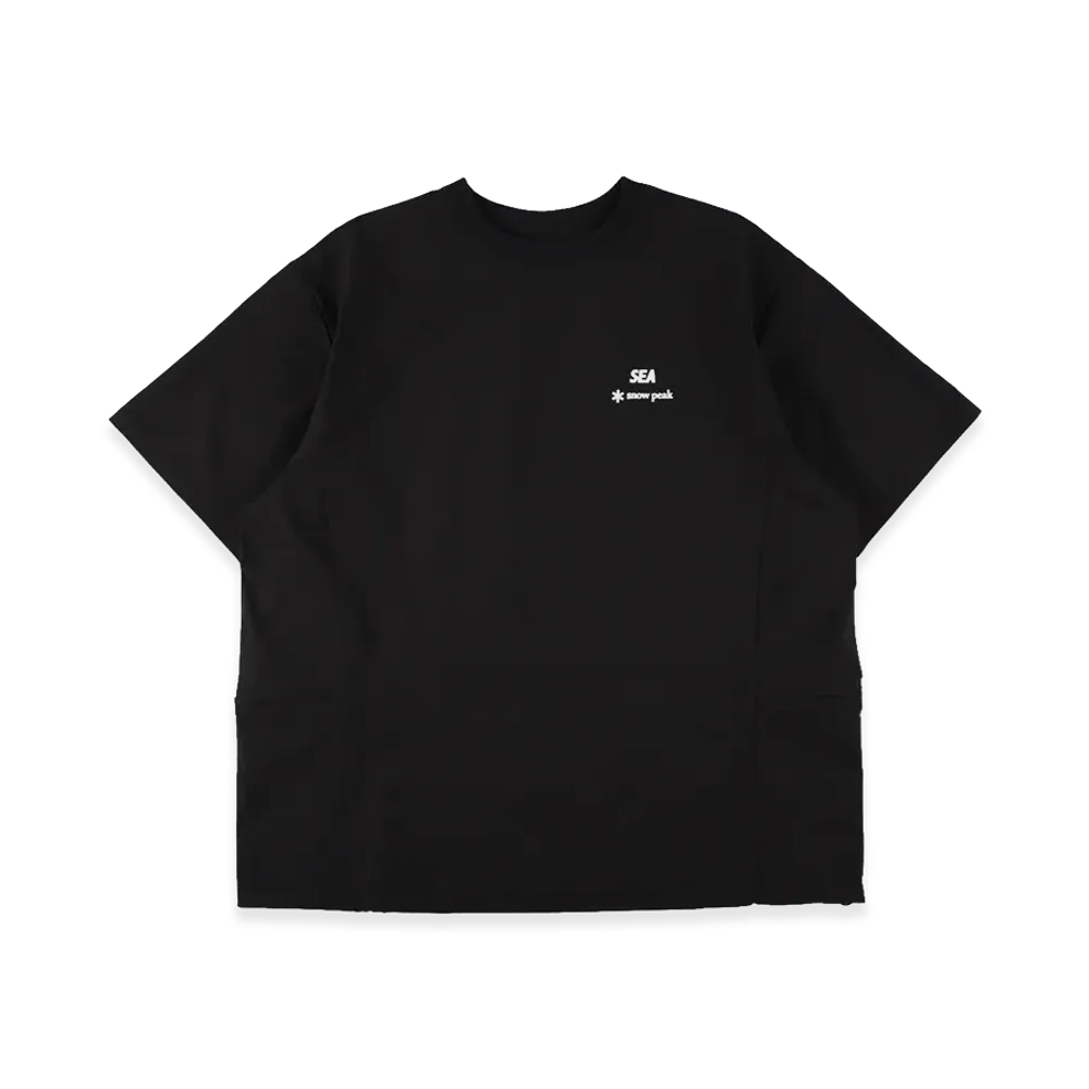 WIND AND SEA x Snow Peak ComfortFlex T-Shirt "Black"