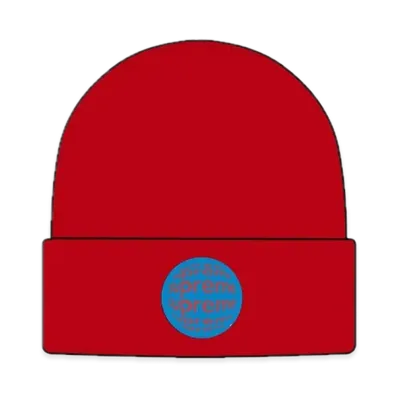 Supreme Lenticular Patch Beanie "Red"