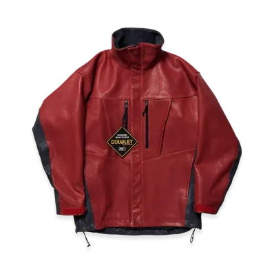 doublet Leather Mountain Jacket "Red"