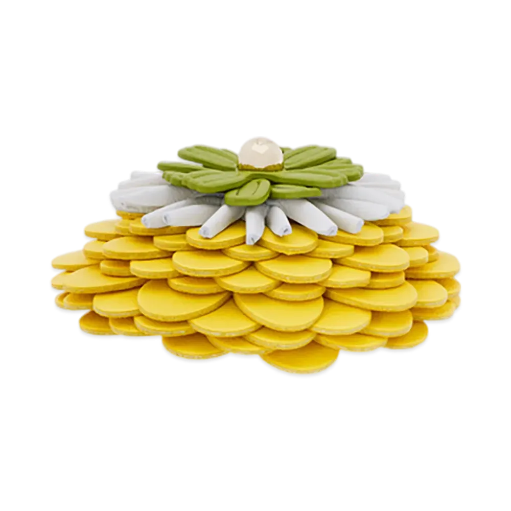 LOEWE Flower Pin "Yellow/Gold"