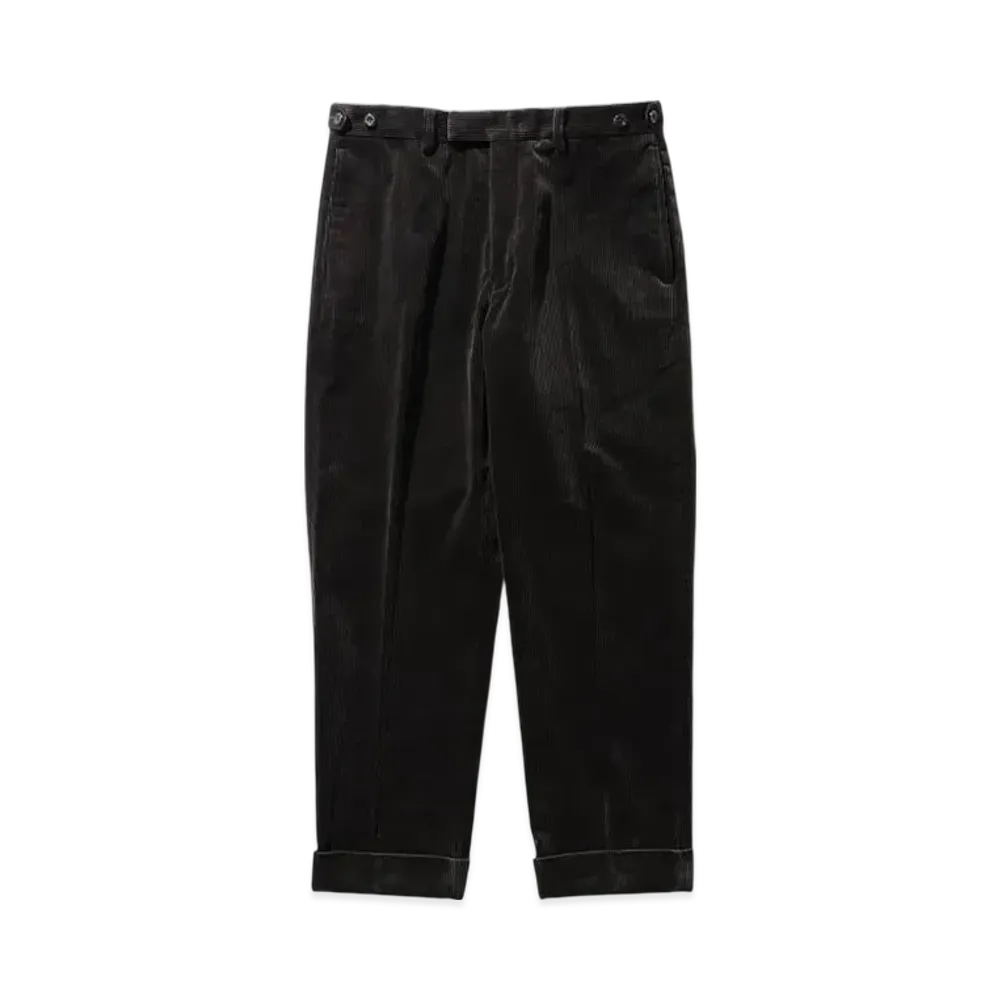 BEAMS IVY Trousers Ankle Cut Corduroy "ChacoalGray"