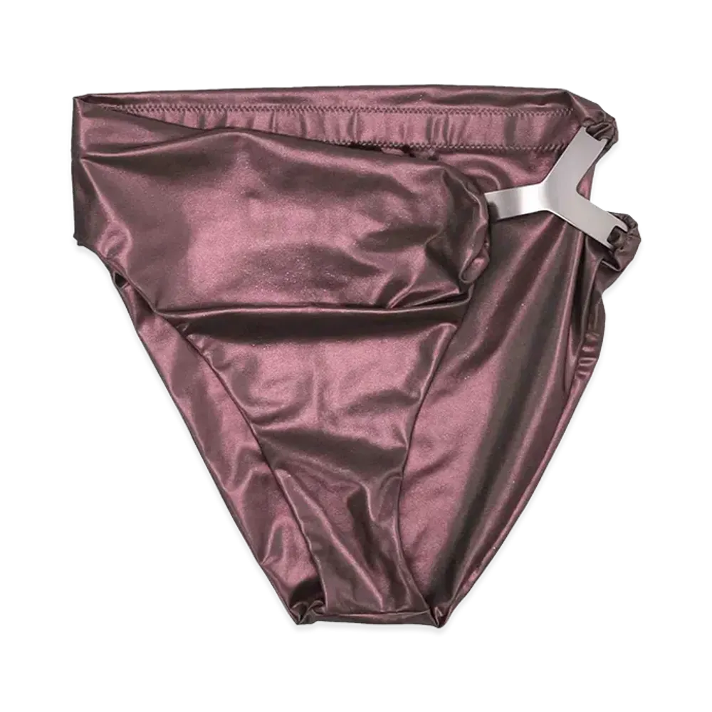 Rick Owens Women's Hydra Bikini Bottom "Metallic"