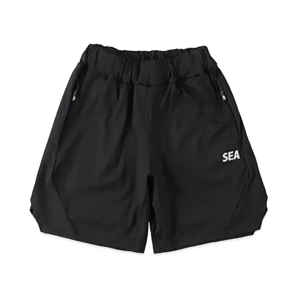 WIND AND SEA SEA (GET FIT BACK) Gym Shorts "Black"