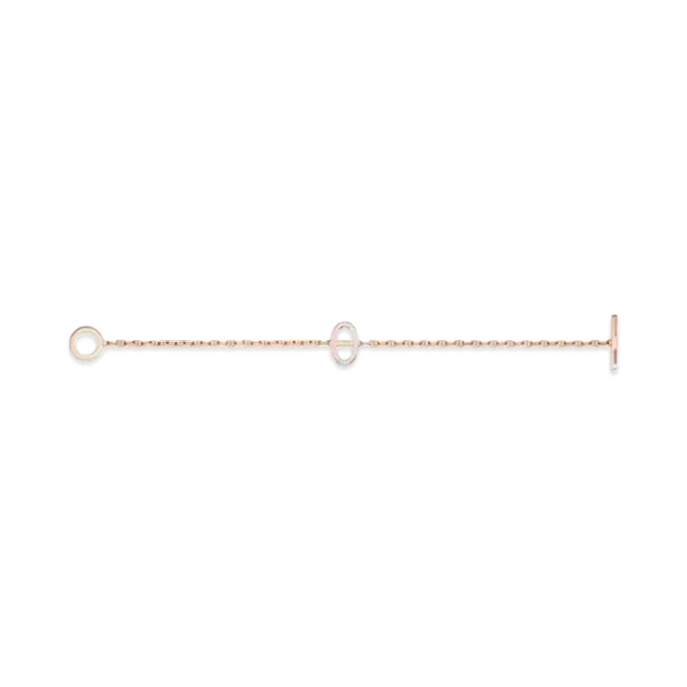 Hermes Chaine D'Ancre Contour Bracelet "Pink Gold"