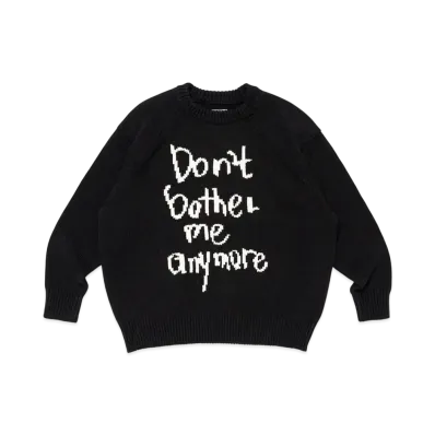 Wasted Youth Knit Sweater "Black"