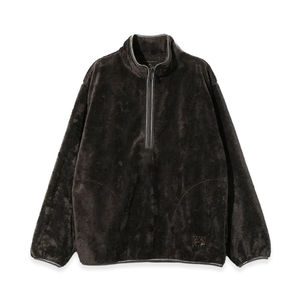 NEEDLES x OCTOBER’S VERY OWN Piping Pullover – Micro Fleece "Brown"