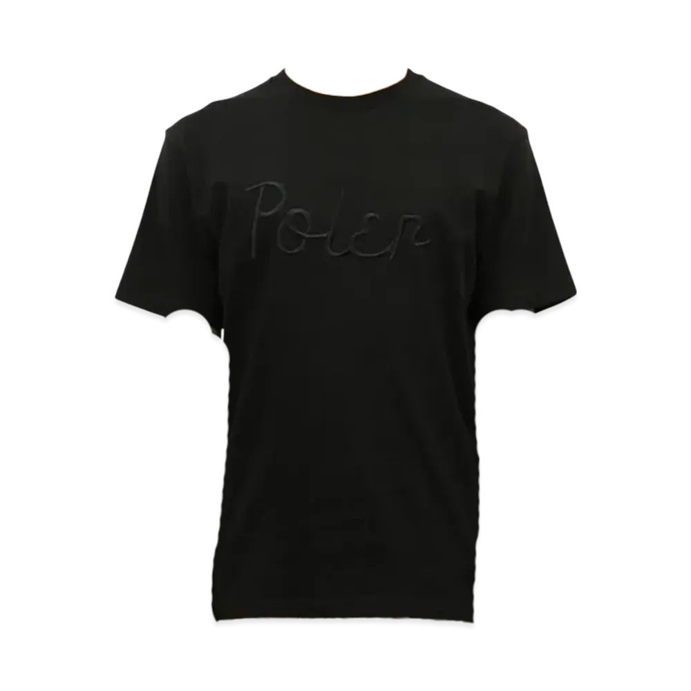 POLeR Embroidered Logo SS Tee "Black"