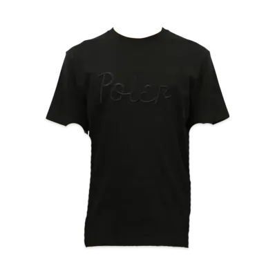 POLeR Embroidered Logo SS Tee "Black"