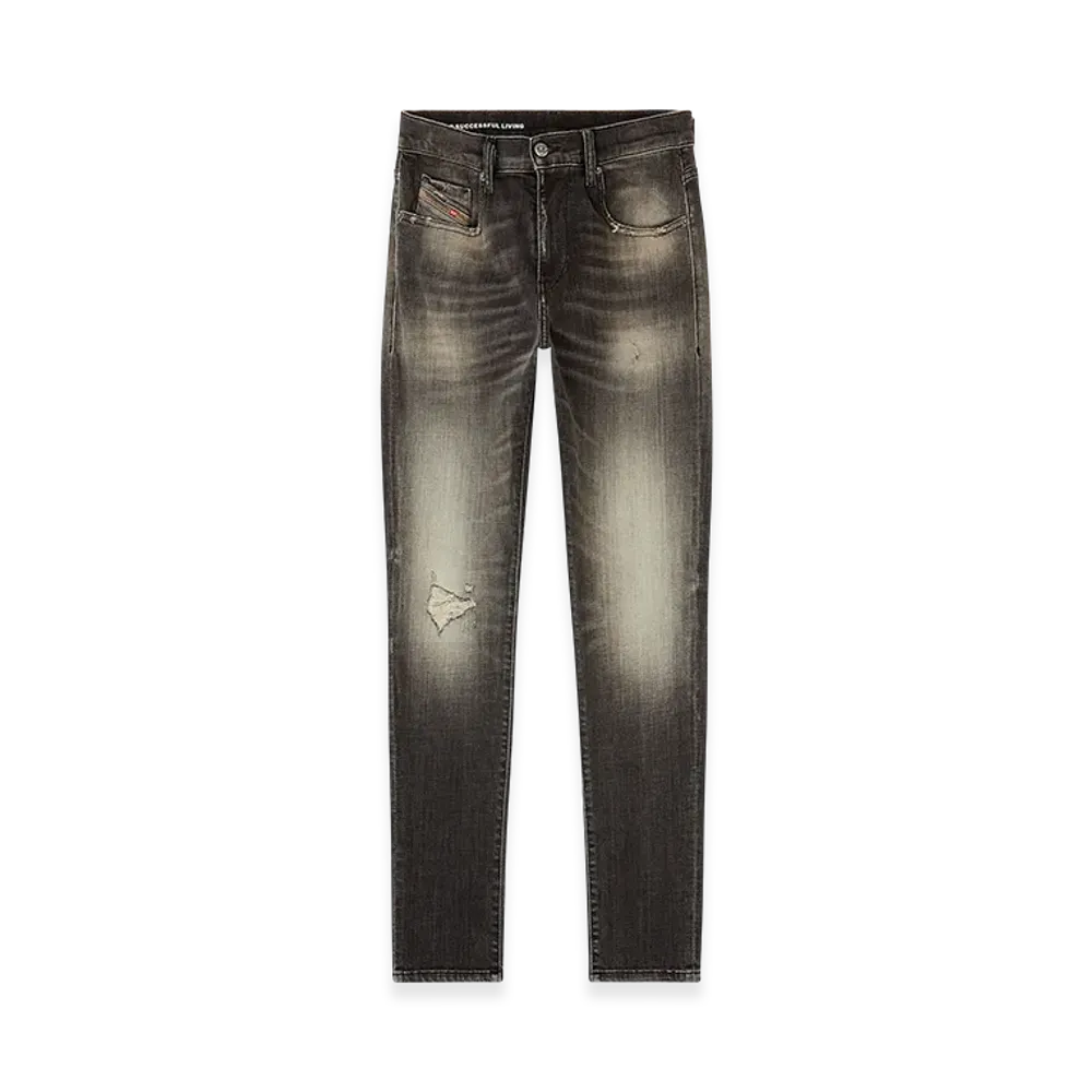Diesel Slim Jeans 2019 D-Strukt 09n59 Denim Pants "Grey"