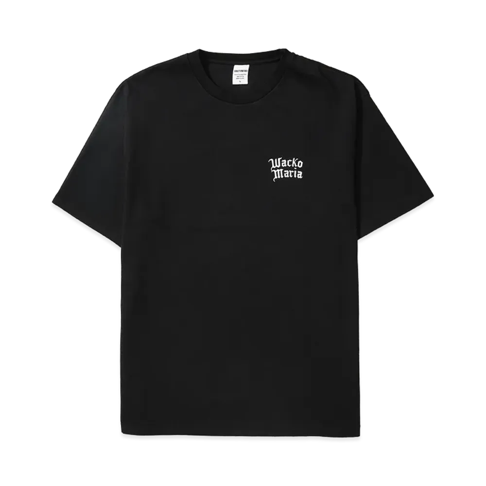 WACKO MARIA Washed Heavy Weight T-Shirt "Black"