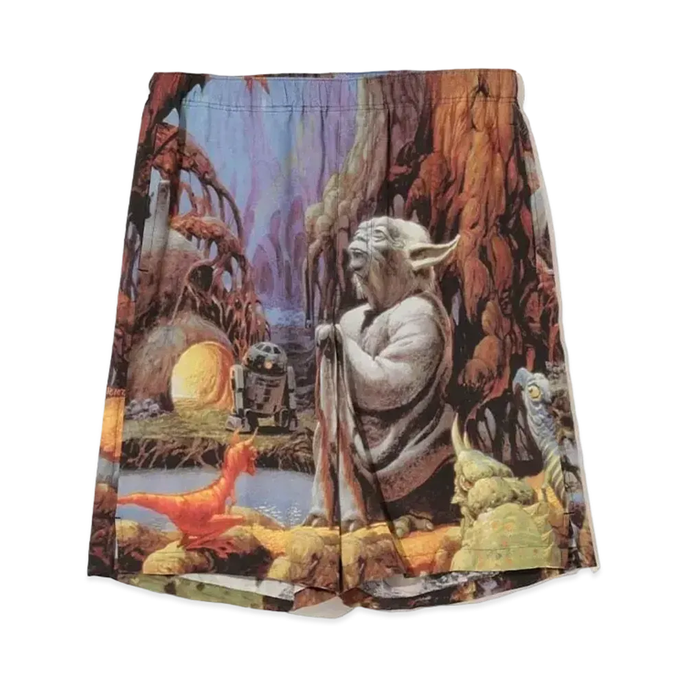 UNDERCOVER x STAR WARS Full Pattern Half Pants "Yoda"