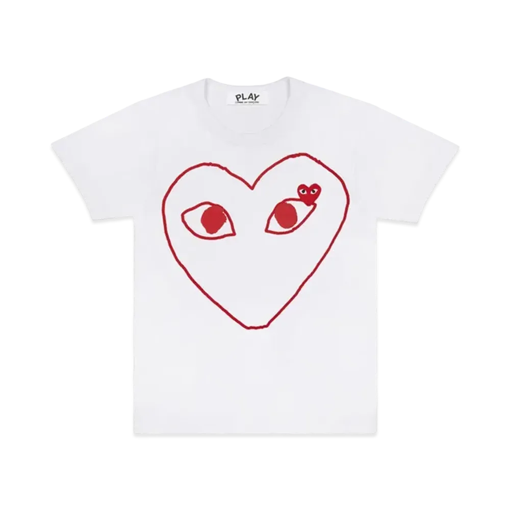 PLAY COMME des GARCONS AX-T100-051 "White"