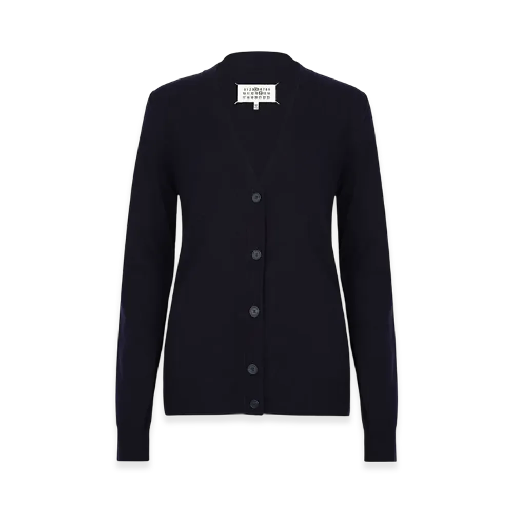 Maison Margiela Women's Eco Cashmere Cardigan "Navy"