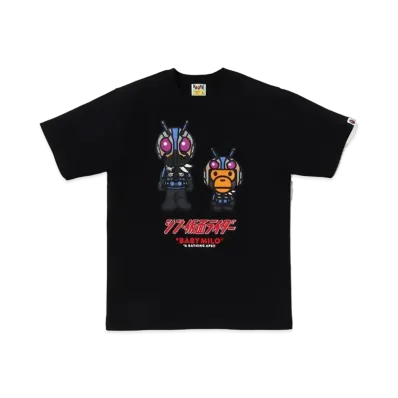 A BATHING APE x Shin Kamen Rider No.0 Baby Milo Tee "Black"