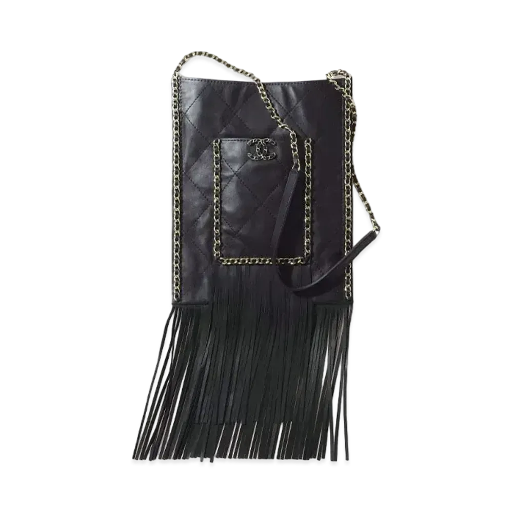 CHANEL Small Shopping Bag Calfskin "Black"