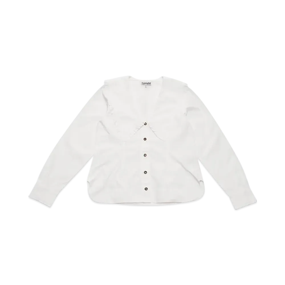 GANNI Shirt "Bright White"