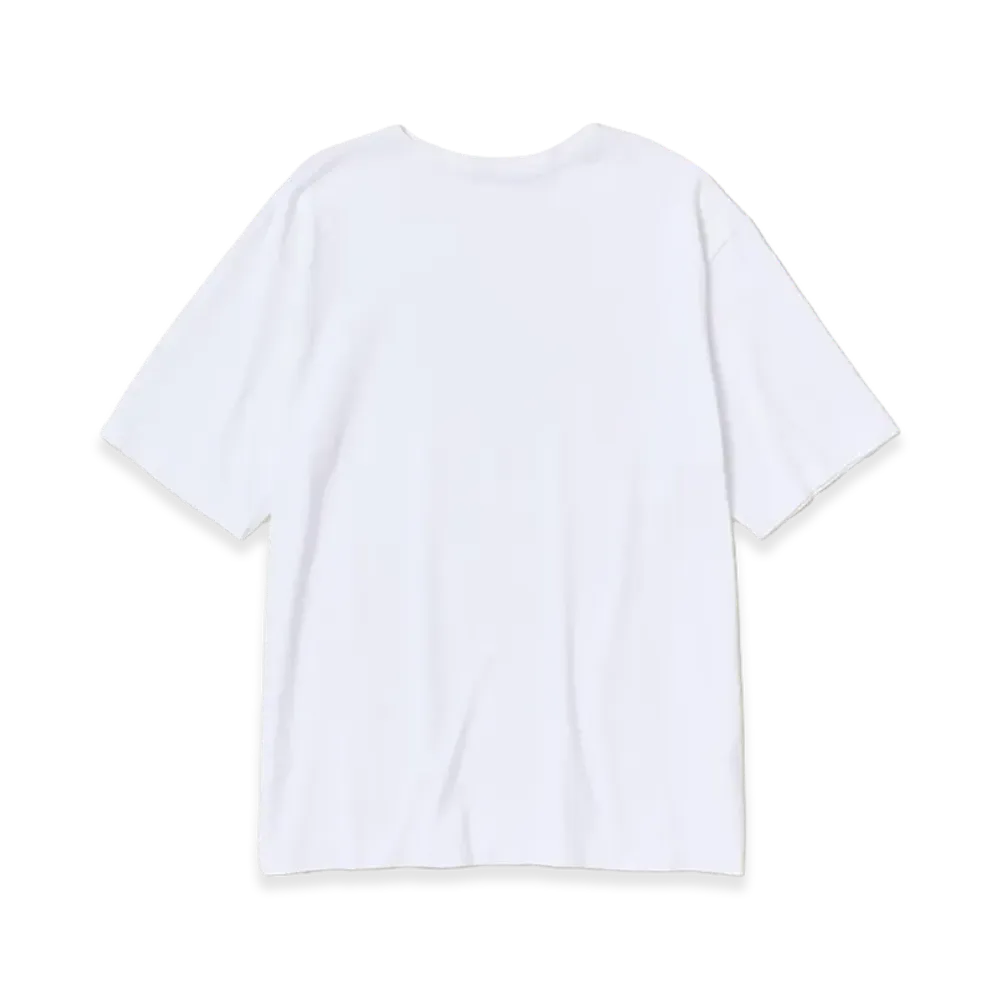 AURALEE Luster Plaiting Boat Neck Tee "White"