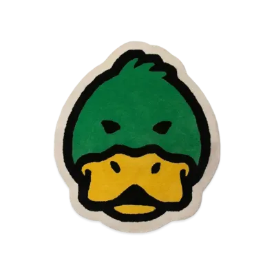 HUMAN MADE DUCK FACE RUG LARGE "Green"