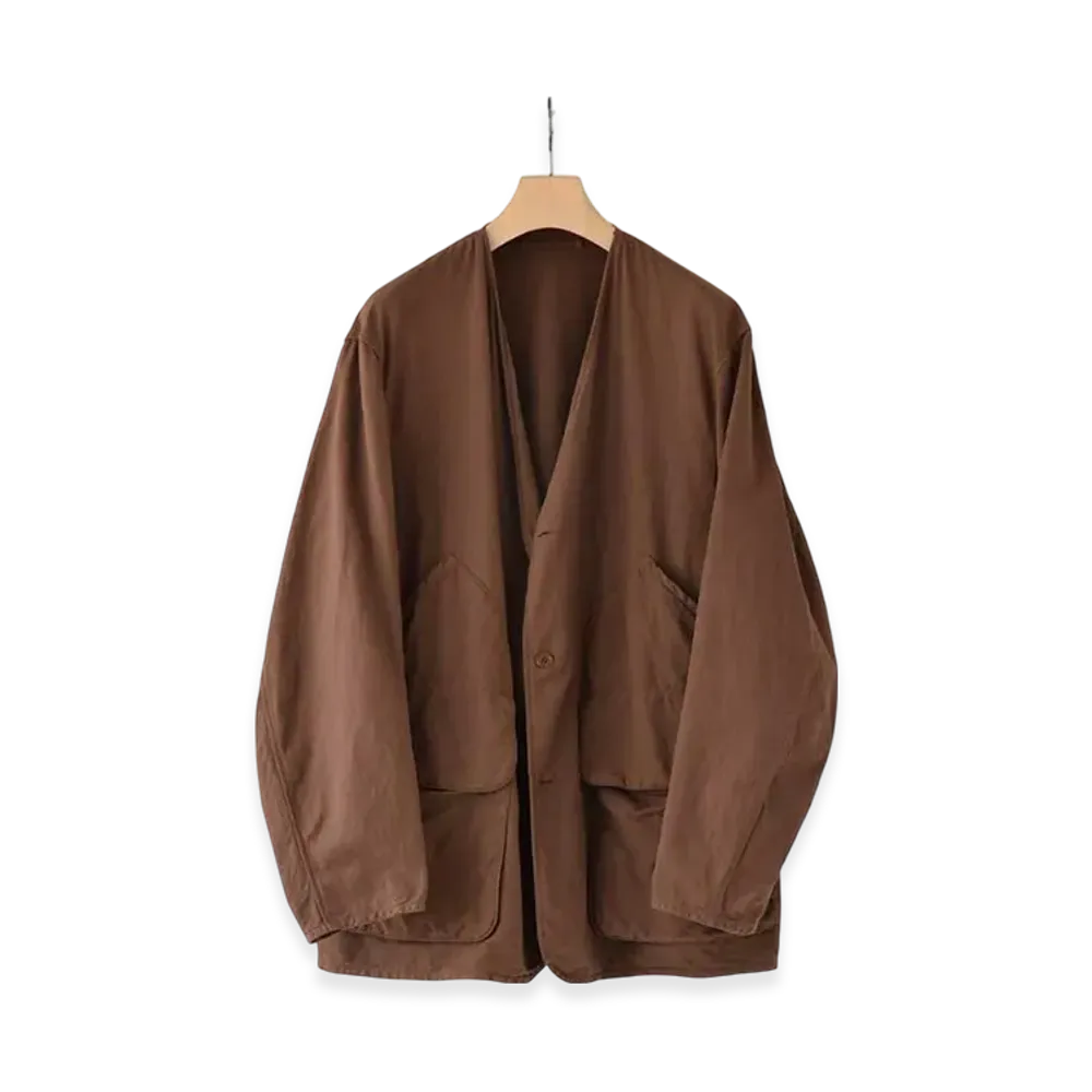 COMOLI Cotton Duck Hunting Jacket "Brown"
