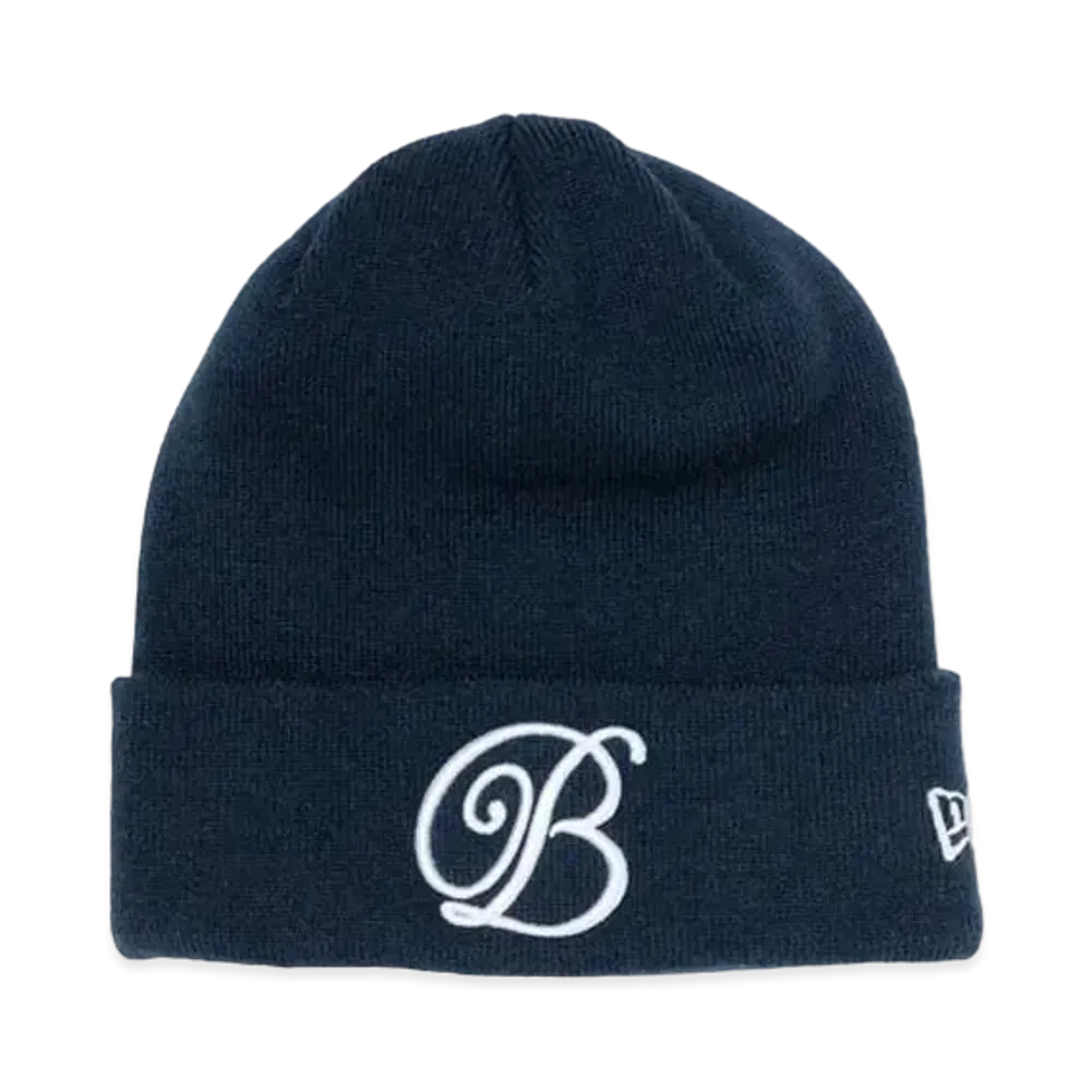 BlackEyePatch B EMBLEM NEW ERA BEANIE "Navy"