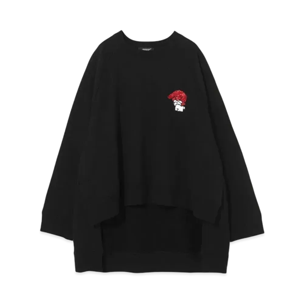 UNDERCOVER x SANRIO Front Short Sweatshirt "Black"