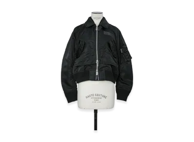 sacai Women's Nylon Twill Blouson "Black"