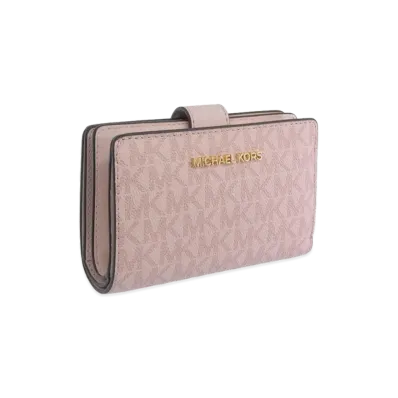 MICHAEL KORS Women's Jet Set Travel MD Bifld ZP CN Wallet "Pink"