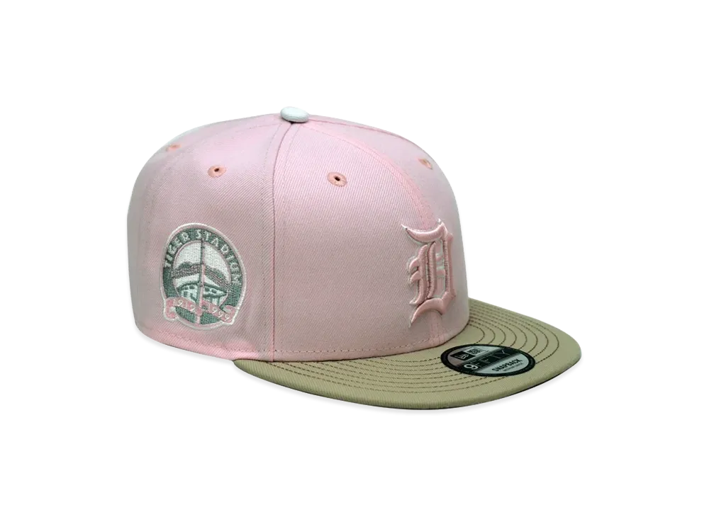 NEW ERA x THE CAP 9Fifty Paisley Block Detroit Tigers "Pastel Pink/Khaki"