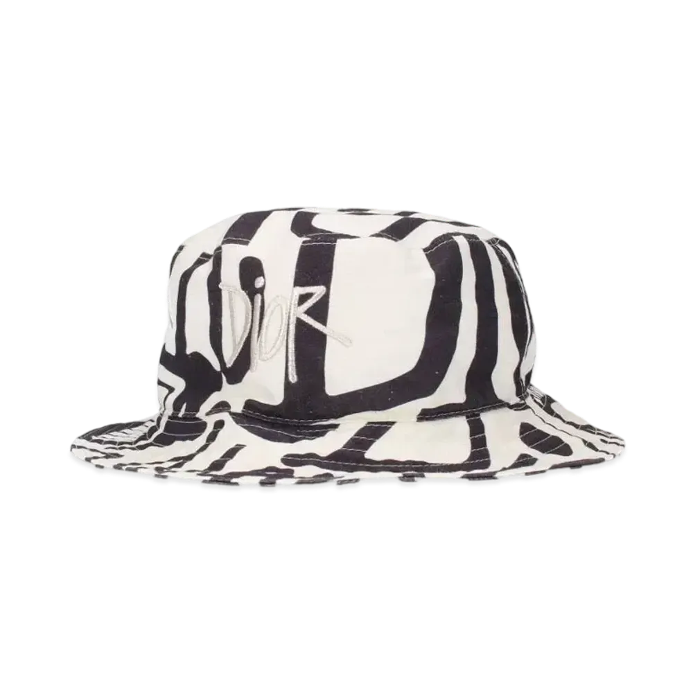 Dior x Shawn Stussy Bucket Hat "Black/White"