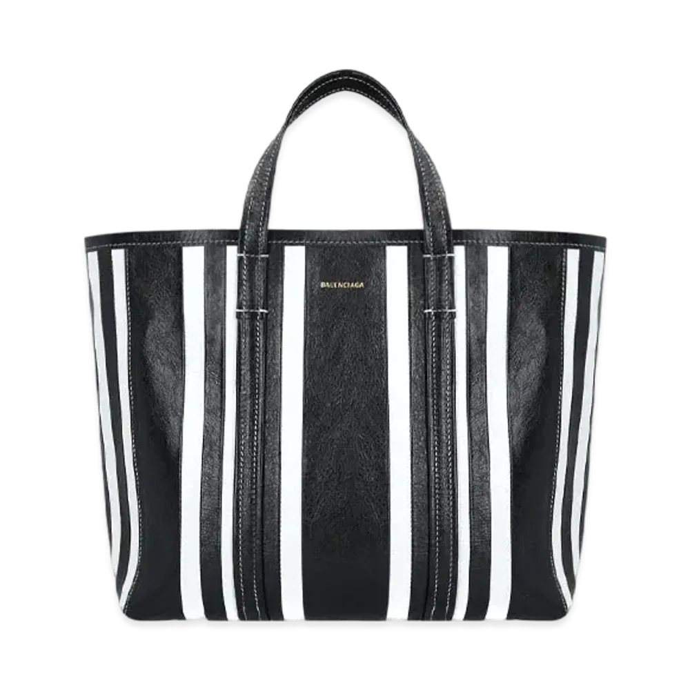 BALENCIAGA Women's Barbes Medium East-West Shopper Bag "Black"