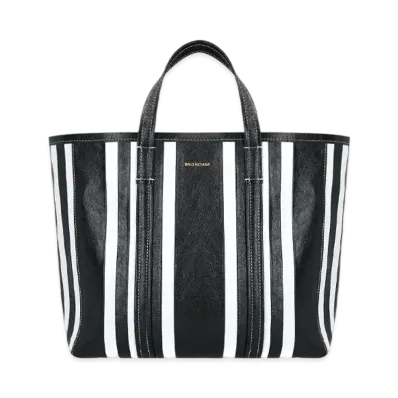 BALENCIAGA Women's Barbes Medium East-West Shopper Bag "Black"