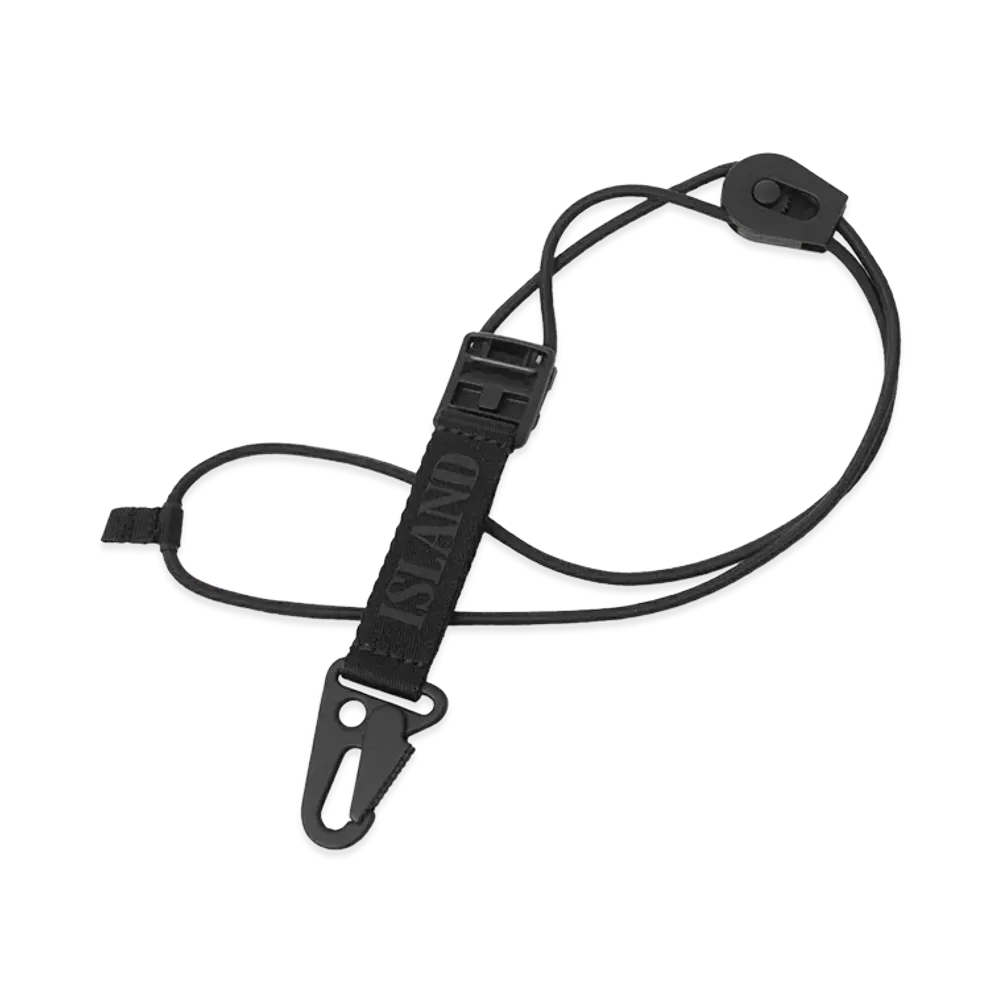 STONE ISLAND Nylon Polyester Tape Key Loop "Black"
